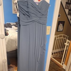 David's Bridal strapless dress 6